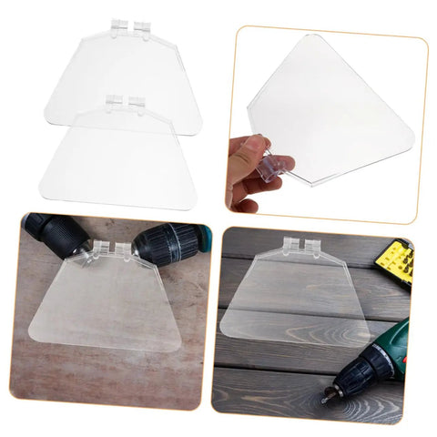 Two Pack Bench Grinder Eye Shields Durable Protective Shields With Clear View Easy Installation Dustproof Shielding
