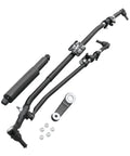 Dodge Ram Front Steering Linkage Drag Link Tie Rod Kit Replacement For 2003 To 2013 4WD Trucks Fits Ram 1500 2500 3500 Replaces 52122362AL 52122362AF DS800981A 6505623AA 68039930AA, black steel kit with hardware
