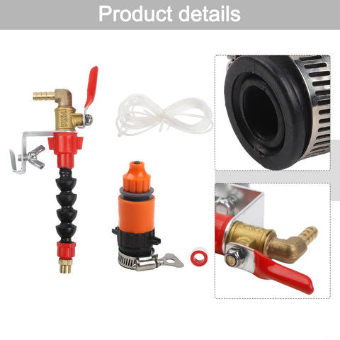 Killer Dust Removal System For Cutting Machines With Precision Water Spray Nozzle Kit And Ten Meter Hose showing nozzles and connecting parts.
