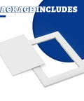 No Drama Peel And Stick Drywall Access Panel 5 x 7 Inch Heavy Duty Plastic Plumbing Hole Cover components layout.