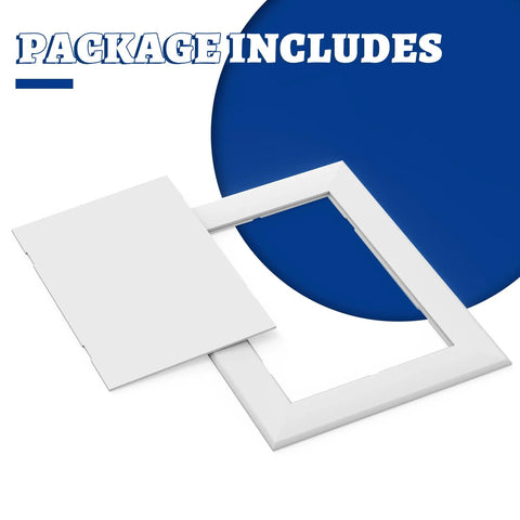 No Drama Peel And Stick Drywall Access Panel 5 x 7 Inch Heavy Duty Plastic Plumbing Hole Cover components layout.