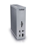 Next Level Thunderbolt 4 Dock Packing 18 Ripping Fast Ports Delivers 98 Watt Juice Powers Flawless 8K Dual Monitors And Boasts Blazing Ethernet For Mac And Windows, showing rear ports layout.