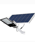 Built Different Solar Led Flood Light Featuring Dusk To Dawn Sensor And IP65 Weatherproof Housing, showcasing solar panel and lamp unit.