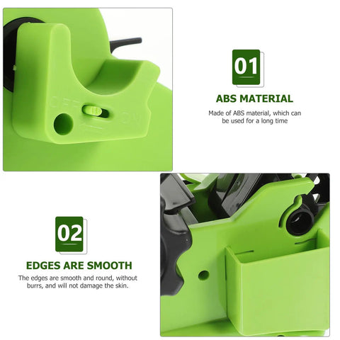 ProLevel Semi Automatic Heat Transfer Tape Dispenser Multi Roll Packing Stand With Precision AutoCut Blade close-up showing ABS material and smooth edges.