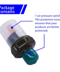 70-100 PSI Air Pressure Switch 1/4 Inch NPT Thread for DC 12V/24V or AC 110V-240V, black sensor with protective cover