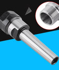 MT2 Collet Chuck Holder for CNC Milling, Taper Collet Arbor Adapter, heavy duty metal straight shank tool with close-up view
