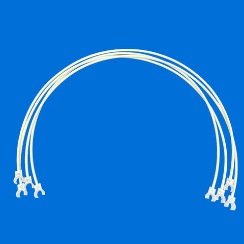 Clip On Weave Pole Guide Wires Set Of Four For Dog Agility Training Only Fit Homemade Poles Made From Factory Labeled Three Quarter Inch PVC Pipe USA Made