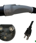 Heavy Duty 10 Ft Golf Cart Charge Cord Replaces Oem 2Cr910 For Madjax Denago Star Breezy Ev plug and connector details.