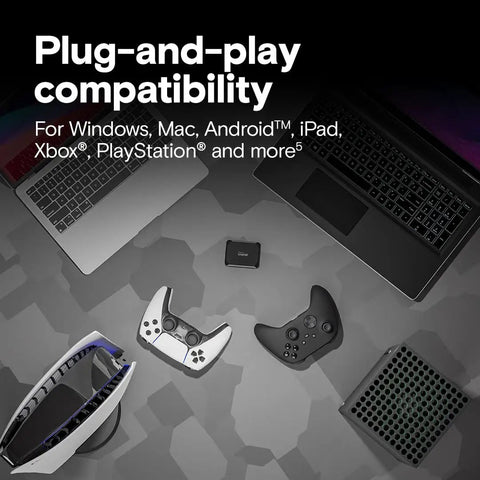 1TB Portable SSD With Blazing 1050 MB Per Second Transfer USB C 3 Point 2 Gen External Solid State Drive alongside gaming consoles and laptops
