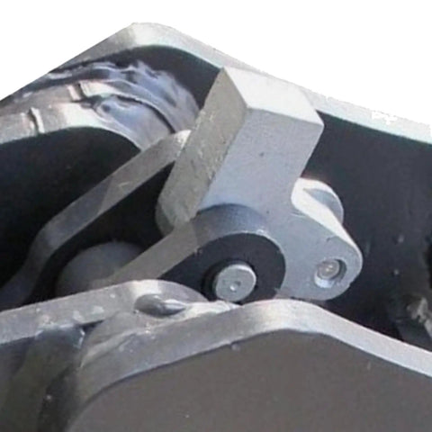 Close-up of Mechanical Quick Hitch System for Mini Excavator 0.5 to 3 Ton that makes quick attachment swap easy