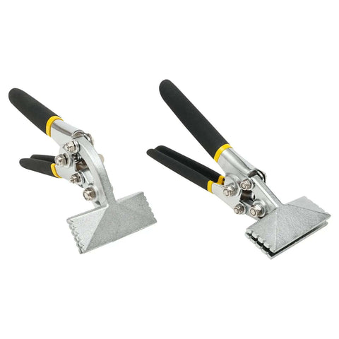 Two In One Metal Bending Pliers Set With Straight And Curved Jaw for 6.35mm Quarter Inch Sheet Metal Bender Hand Seamer.