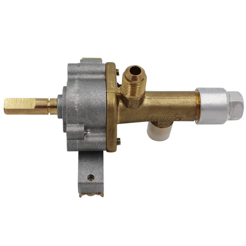 CSA Certified Gas Safety Control Valve With Piezo Ignition For Propane Patio Heaters, One Half PSI Brass Valve With Integrated Igniter