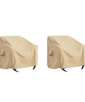 Weatherproof Patio Club Chair Cover With UV Resistant Polyester Outdoor Furniture Shield for sun rain wind protection