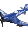 Runway24 Die Cast F4U Corsair USMC Aircraft With Realistic Markings And Buildable Runway Section Military Plane Toy