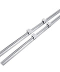 Two 1200mm aluminum SBR20 linear rails with four SBR20UU bearing blocks for CNC X/Y/Z axes