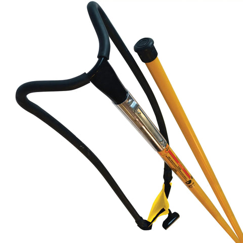 Big Shot Line Launcher Kit With Head And 8 Foot Reach For High Accuracy Tree Trimming And Line Placement Includes Pro Grade 4 Ft Base Pole And 4 Ft Extension Pole Ideal For Arborists And Utility Clearance