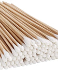 Extra Long Six Inch Wooden Cotton Swabs 200 Count Industrial Grade Cotton Tipped Applicators With Birch Wood Sticks For Cleaning Makeup Pet Care And Electronics Non Snap Pro Grade Quality
