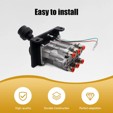 Power Take Off PTO Control Valve Air Kit With Switch For Dump Trucks And Tippers display with installation ease graphic