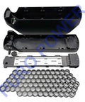 Heavy Duty Ebike Battery Housing Built Like A Tank For Custom Rigs Fits 80 Pieces 21700 Cells with charge port and nickel welding strips.