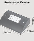 Under Cabinet Hidden Outlet Box With Slim Stainless Steel Build And Powder Coat Finish A Hassle Free Space Saving Electrical Solution