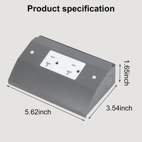 Under Cabinet Hidden Outlet Box With Slim Stainless Steel Build And Powder Coat Finish A Hassle Free Space Saving Electrical Solution