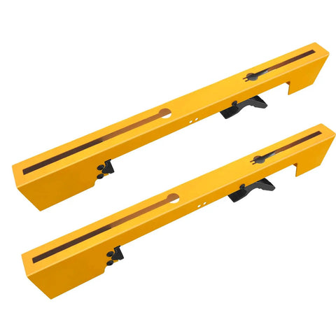 2 Pack Miter Saw Mounting Brackets For DMS01A DMS03A And PM7002 Stand, Yellow tool mounts shown flat, pro grade dope