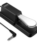 Universal Sustain Pedal For Yamaha Casio MIDI Roland Digital Keyboards And Pianos With Polarity Switch Six Foot Cable And Quarter Inch Jack
