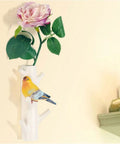 Legit Sturdy Wall Mounted Coat Rack With Heavy Duty Steel Entryway Hanger Hooks To Slickly Stash Coats Hats Keys Totes And Everyday Essentials Throughout Living Spaces, featuring a decorative bird and flower design.
