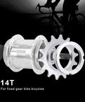 Freewheel Flywheel Single Speed Sprocket For Fixed Gear 14T Heavy Duty Galvanized Steel With Quiet Ride And Smooth Hub Connection