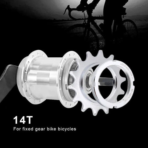 Freewheel Flywheel Single Speed Sprocket For Fixed Gear 14T Heavy Duty Galvanized Steel With Quiet Ride And Smooth Hub Connection