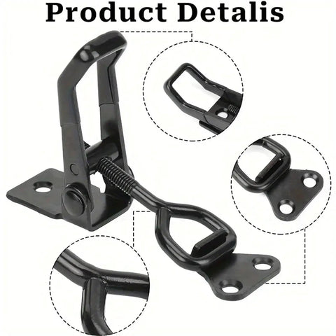 10 Pcs Heavy Duty Metal Toggle Latch Sets With Adjustable Quick Release Clamp For Secure Fastening Self Locking Lever System