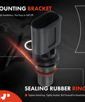 Engine Camshaft Position Sensor For Audi And Volkswagen Vehicles Compatible With A3 A4 TT Jetta Beetle Golf Passat Rabbit 2005 2014 Replaces PC672 V10721118 7K907601A 07K907601A mounted with sealing rubber ring