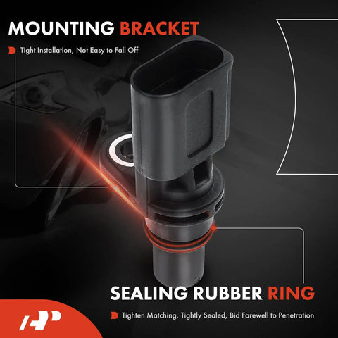 Engine Camshaft Position Sensor For Audi And Volkswagen Vehicles Compatible With A3 A4 TT Jetta Beetle Golf Passat Rabbit 2005 2014 Replaces PC672 V10721118 7K907601A 07K907601A mounted with sealing rubber ring