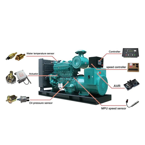 Pro Grade Heavy Duty Diesel Engine Generator Piezo Linear Actuator With Electric Fuel Pump, 24V DC Control, NT855 Compatible