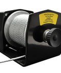 Close-up of 2000 Pound 12 Volt ATV Winch With Low Amp Permanent Magnet Motor featuring pull and turn freespool clutch