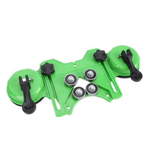 Premium 16 Piece Hole Saw Kit Perfect For Tiling Projects With Double Suction Cup Guide And Wet Dry Drill Bit For Ceramic Glass Marble Granite Tiles Up To 50mm, green guide