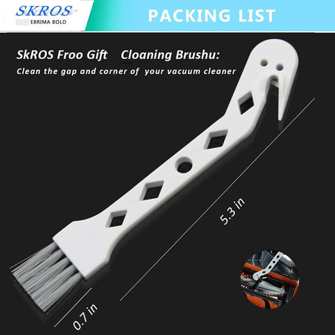 All In One Replacement Kit For Ion Flex DuoClean Vacuum Cleaners with cleaning tool, white with brush, 5.3 inches.