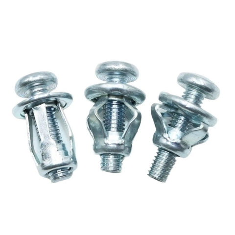 Heavy Duty Hollow Wall Anchors Set With Expansion Screws Nuts M4 M5 M6 200 Piece DIY Friendly Rivet Nut Kit For Drywall And Masonry sturdy metal anchors shown expanded