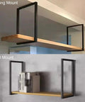 Tough As Nails Heavy Duty Floating Shelf Bracket Kit including secure ceiling and wall mount hardware for kitchen display shelves.