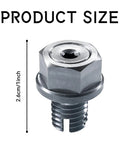 Grease Monkey Approved Oil Drain Plug Repair Kit For Stripped Threads M14.1 X 1.5-15, showing hexagonal steel plug size 2.6cm.