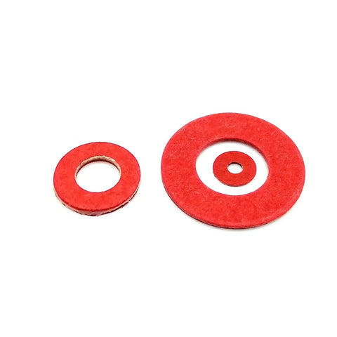 Insulated Red Steel Paper Gasket Spacer Set Kit With 415 And 1105 Pieces M2 M2.5 M3 M4 M5 M6 M8 M10 M12 Washers And Ring Pads For DIY Home Repairs And Everyday Projects, red washers