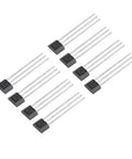 Dope Pro Grade High Sensitivity Hall Effect Sensor Switch 3 Pin SIP Magnetic Detector For Automotive And Industrial Gear Wide Temperature Range 24 To 50V Pack Of 10, 10 black SIP sensors