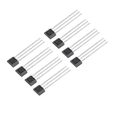 Dope Pro Grade High Sensitivity Hall Effect Sensor Switch 3 Pin SIP Magnetic Detector For Automotive And Industrial Gear Wide Temperature Range 24 To 50V Pack Of 10, 10 black SIP sensors