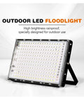 JUDYSSY 50W 100W 150W Outdoor Led Floodlight Ip65 Waterproof Spotlight with high brightness, designed for outdoor use.