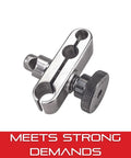 Universal Snug With Spindle Holes One Quarter Inch Five Sixteenth Inch And Three Eighths Inch And Gripping Holes From Three Thirty Seconds To One Quarter Inch For Smaller Clamp Hole Workholding Versatile Tool Model 58S chrome finish