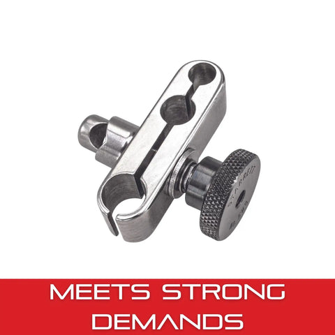 Universal Snug With Spindle Holes One Quarter Inch Five Sixteenth Inch And Three Eighths Inch And Gripping Holes From Three Thirty Seconds To One Quarter Inch For Smaller Clamp Hole Workholding Versatile Tool Model 58S chrome finish