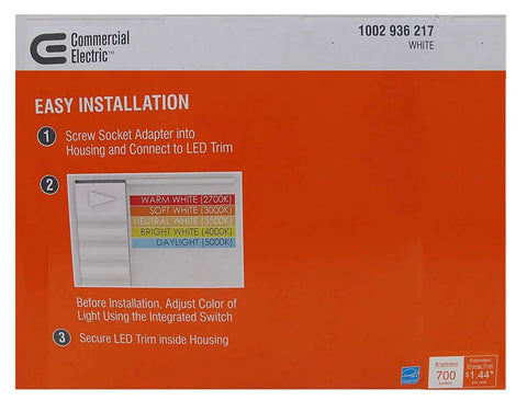Slick Top Shelf 5 To 6 In White Integrated Led Tunable Color Changing Recessed Trim Downlight Kit Energy Star Dimmable Wet Location Rated 8 Pack Shatter Resistant Hella Bright And Easy Setup Allows You To Shine Without The Hassle Right Out Of The Box