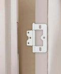 Installed 3 Inch Non Mortise Iron Door Hinges Heavy Duty Interior Hinges 6 Pack For Barn Cabinets Garage Front French Shower Doors Durable Smooth