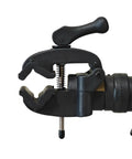 Heavy Duty Bicycle Repair Stand And Pro Grade Repair Tools YC-100-R clamp close-up for home garage or shop.