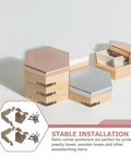 Brass Corner Protectors For Jewelry Boxes And Woodworking Projects Antique Style Box Corner Guards on hexagon boxes